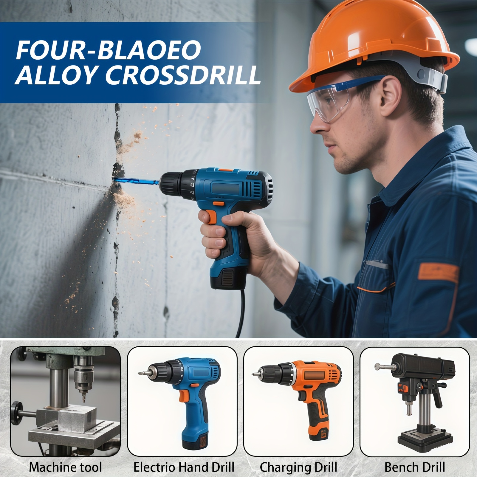 KPX drill bit set compatible drill types