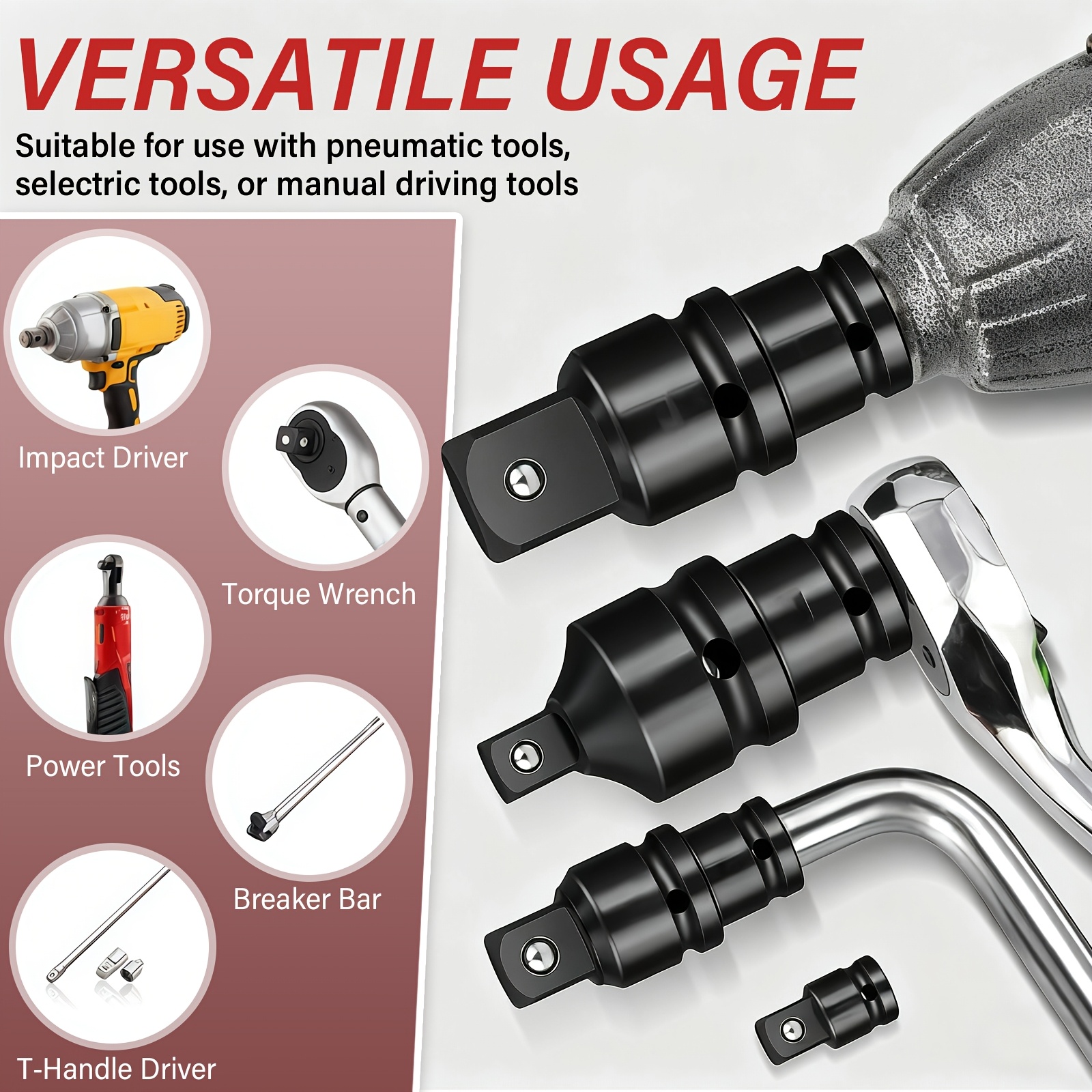 KPX socket adapters for power and hand tools