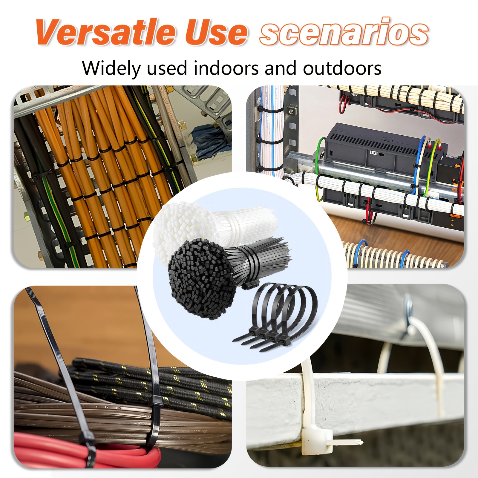 KPX cable tie indoor and outdoor use scenarios