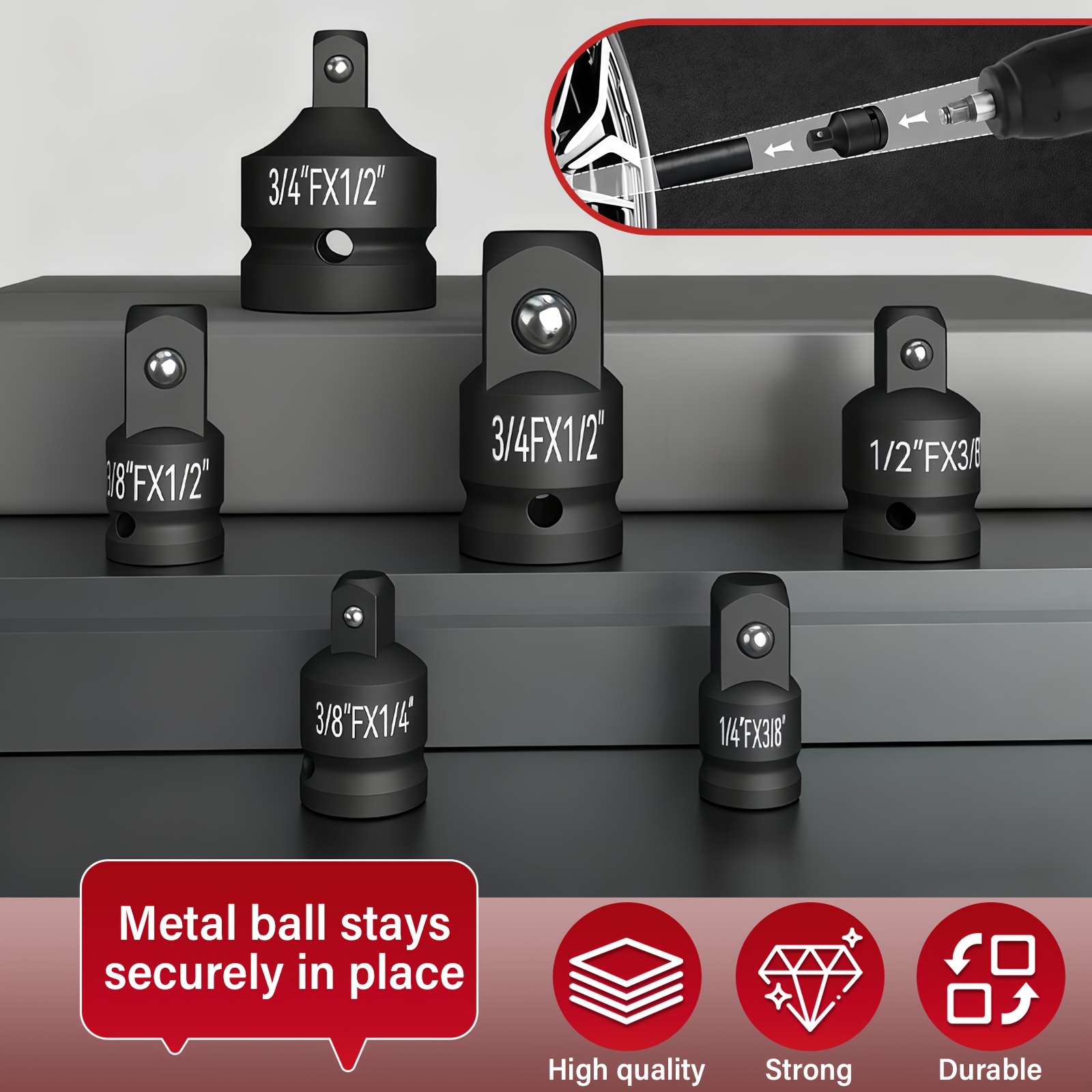 KPX socket adapter drive conversion sizes