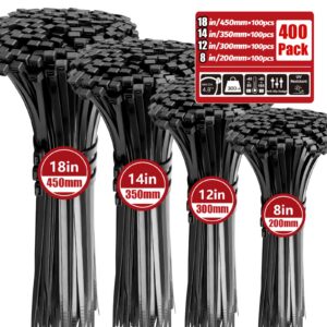 KPX 400-Piece Heavy Duty Cable Tie Assortment