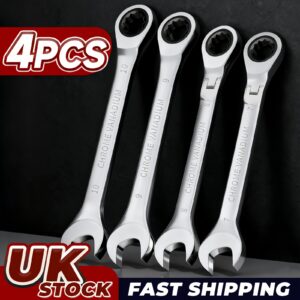 KPX 4-Piece Flex-Head Ratcheting Wrench Set
