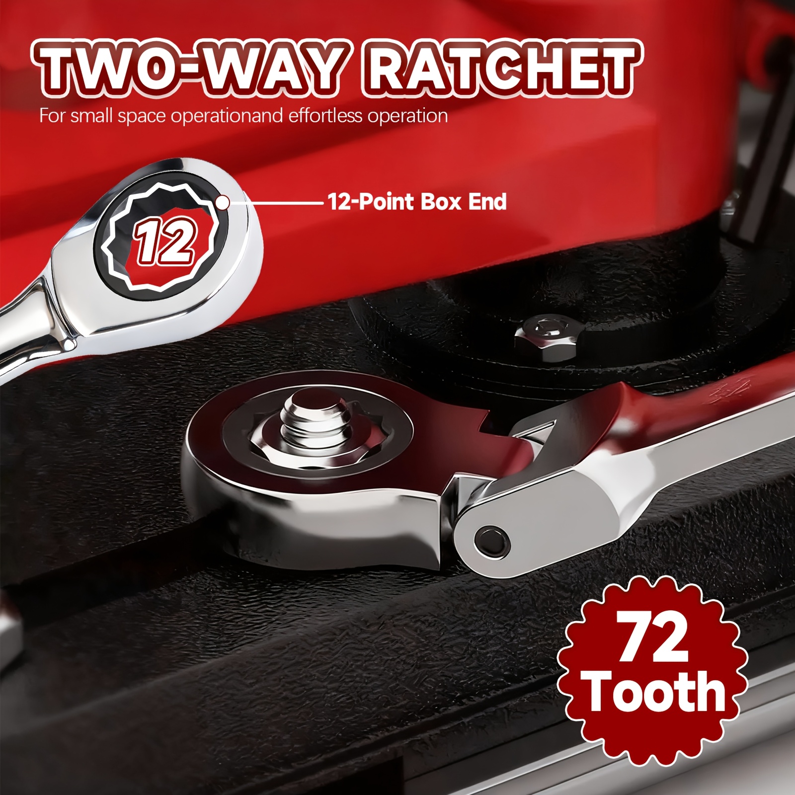 KPX 72-tooth 12-point ratchet box end