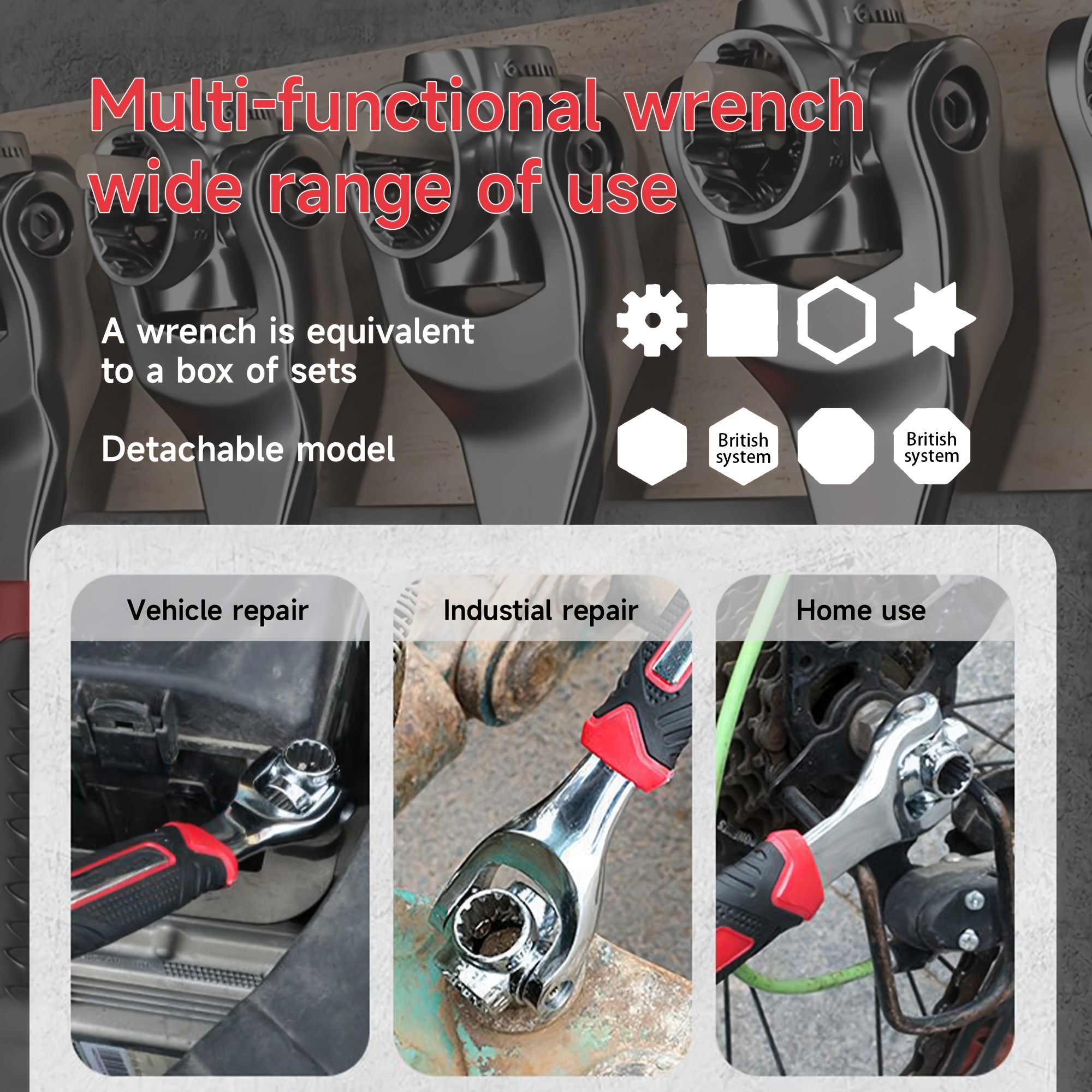 KPX multi-profile socket wrench applications