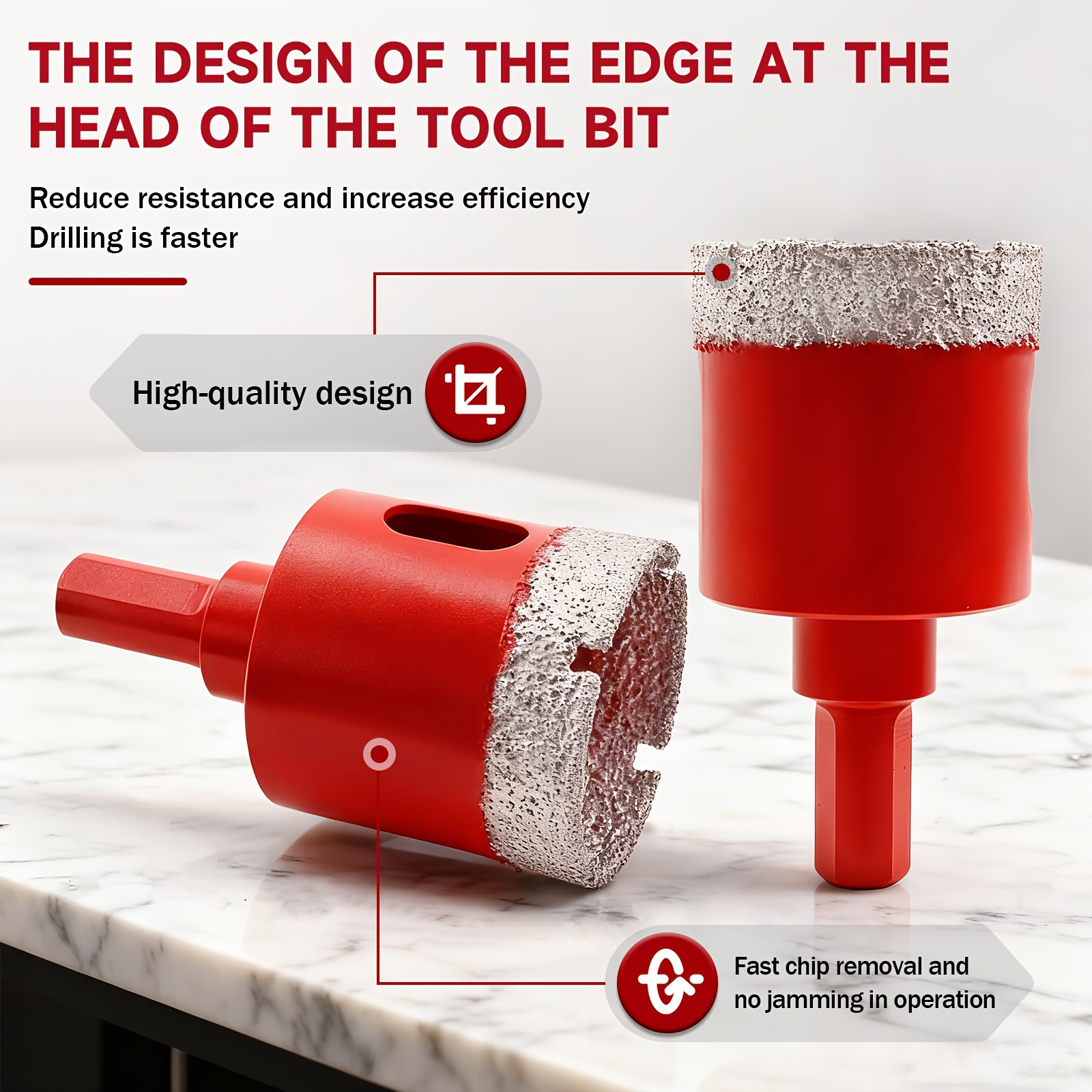 KPX diamond hole saw cutting edge detail
