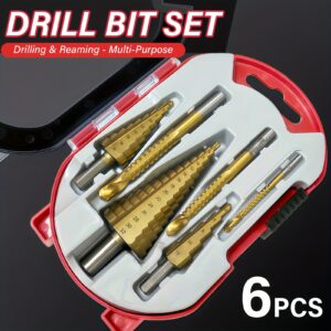 KPX 6-Piece Step and Saw Drill Bit Set