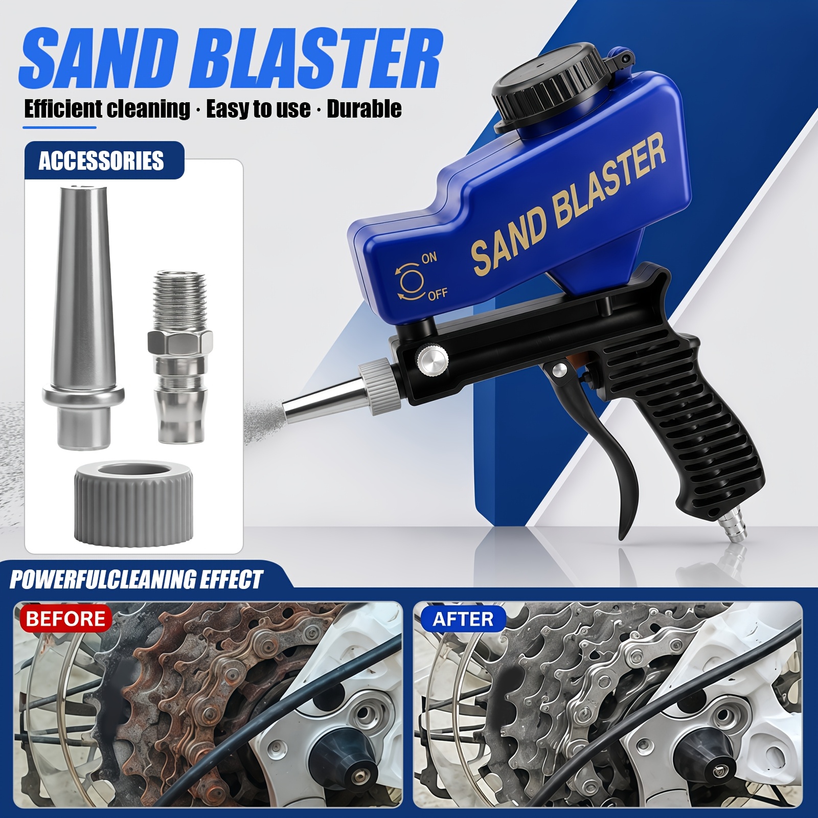 KPX sandblaster gun supported abrasive media overview