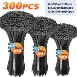 KPX 300-Piece Cable Tie Assortment
