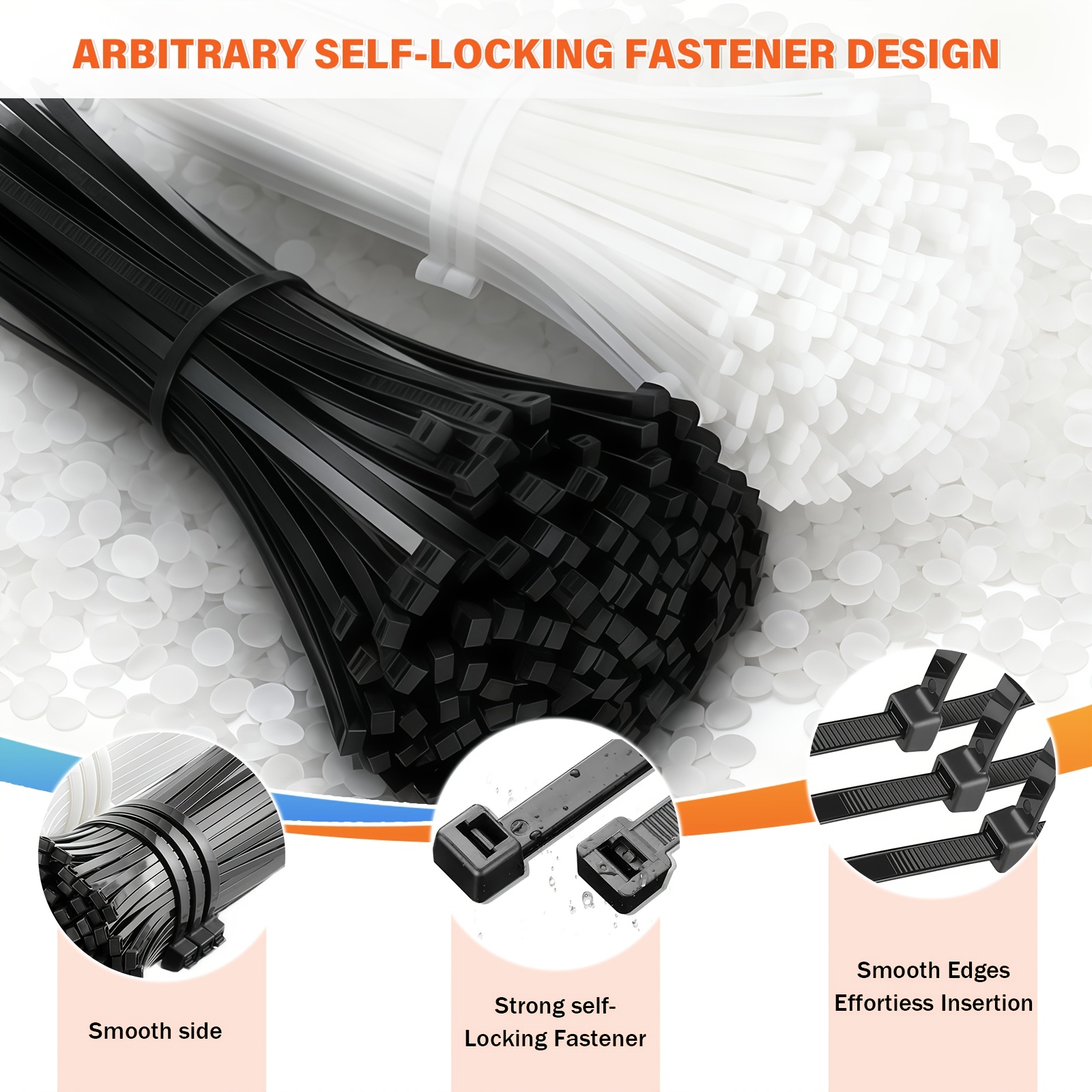KPX self-locking cable tie fastener design