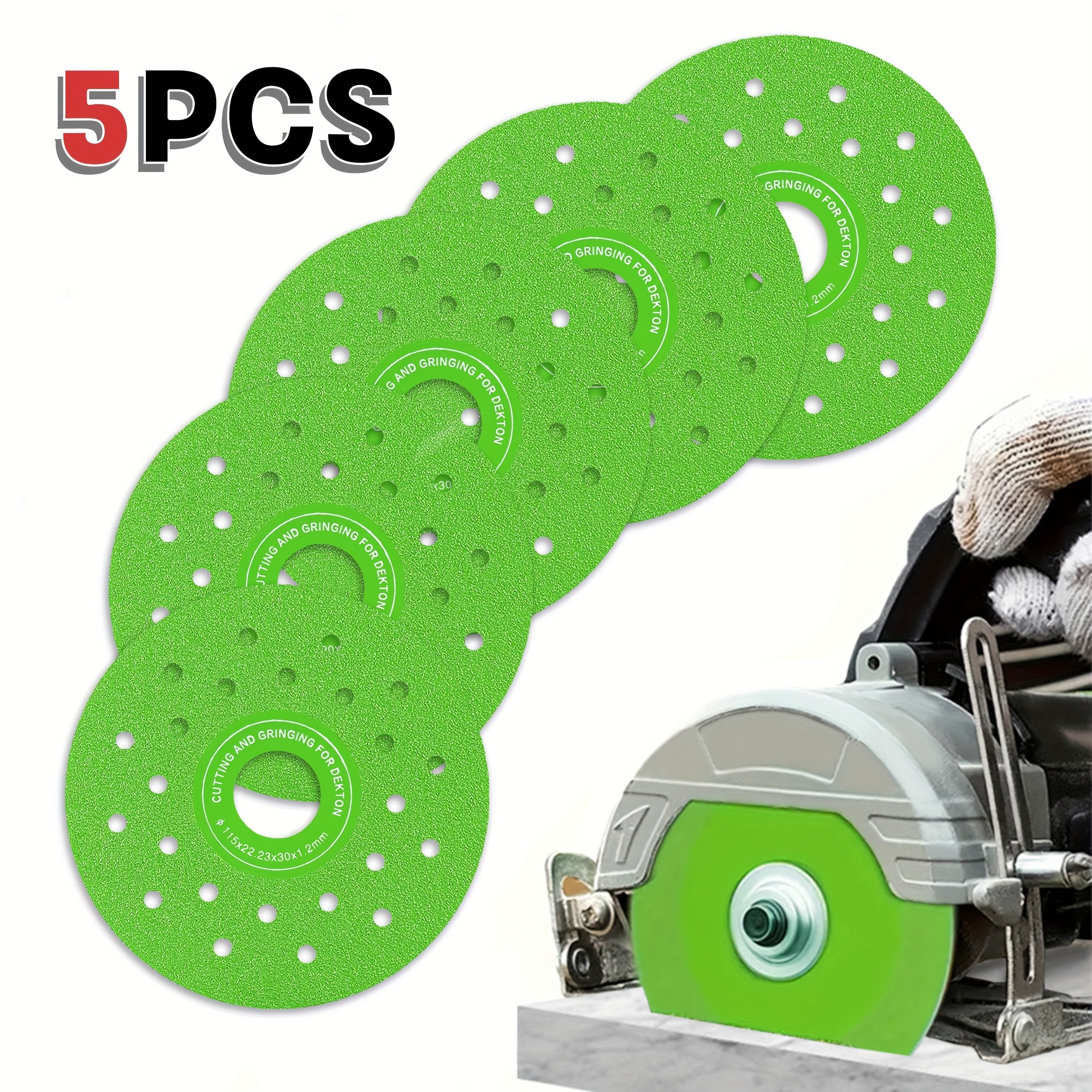 Cutting and Grinding Discs, 4.5 Inch, 5 Pieces