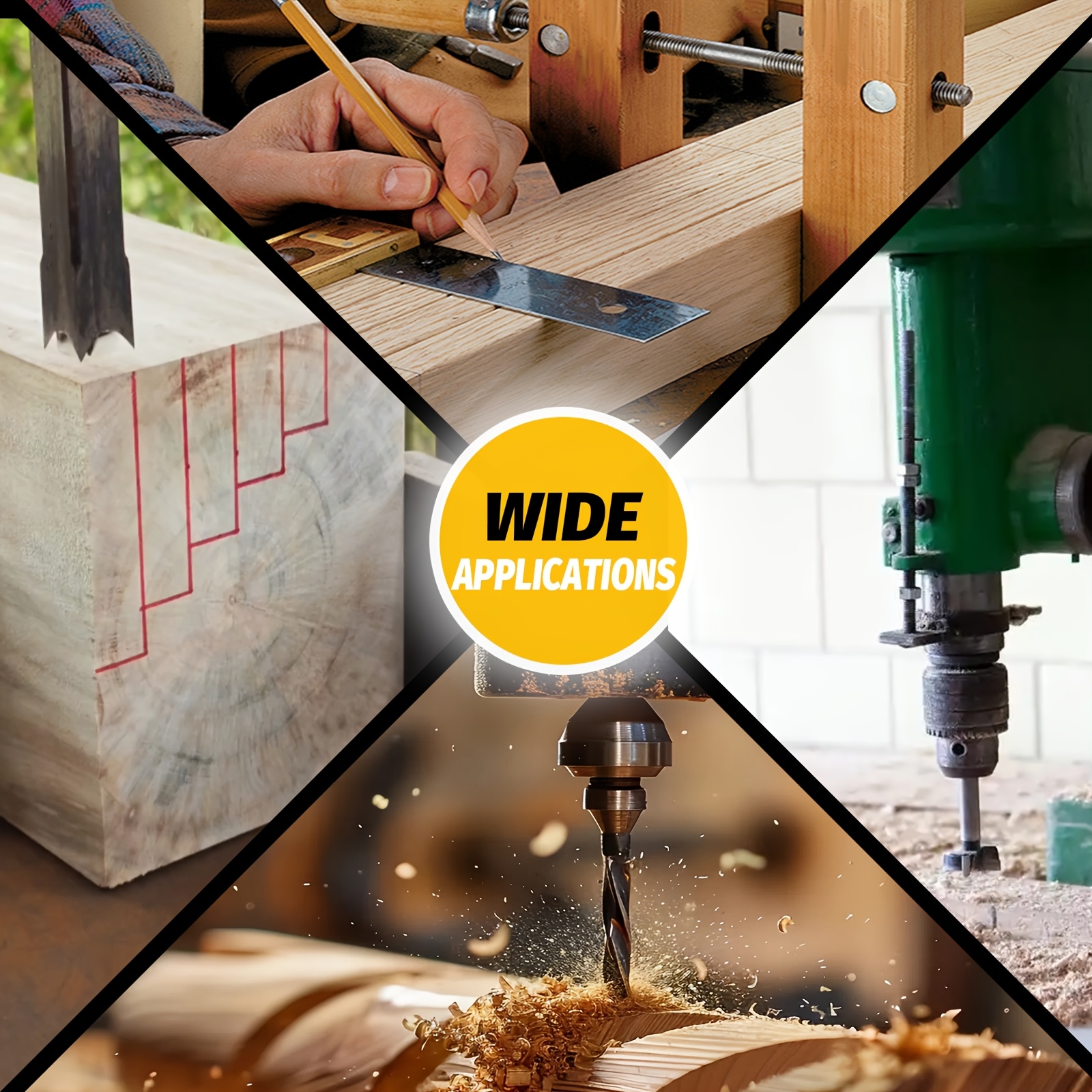 KPX square hole bit woodworking applications