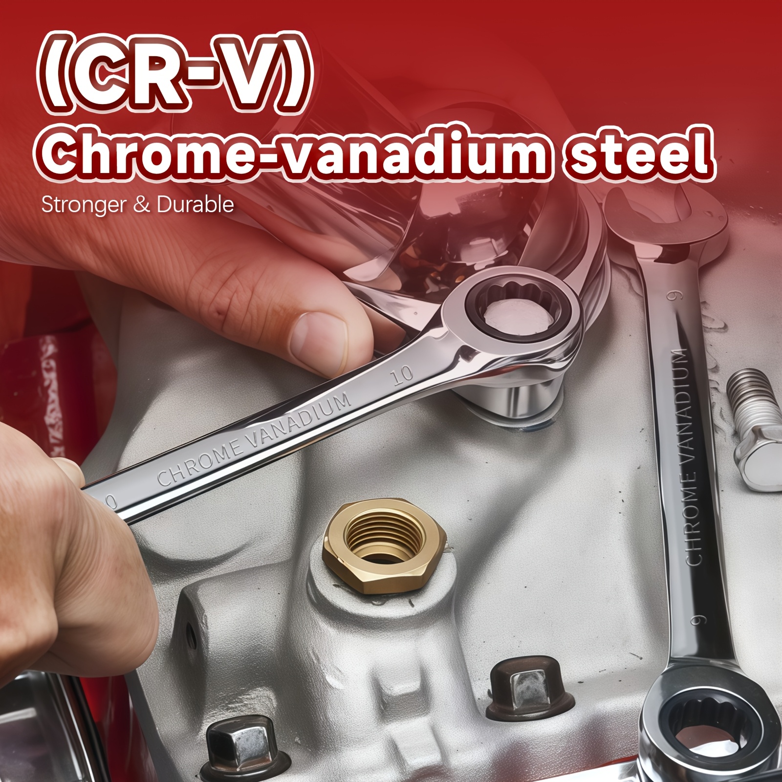 KPX chrome vanadium wrench in workshop use