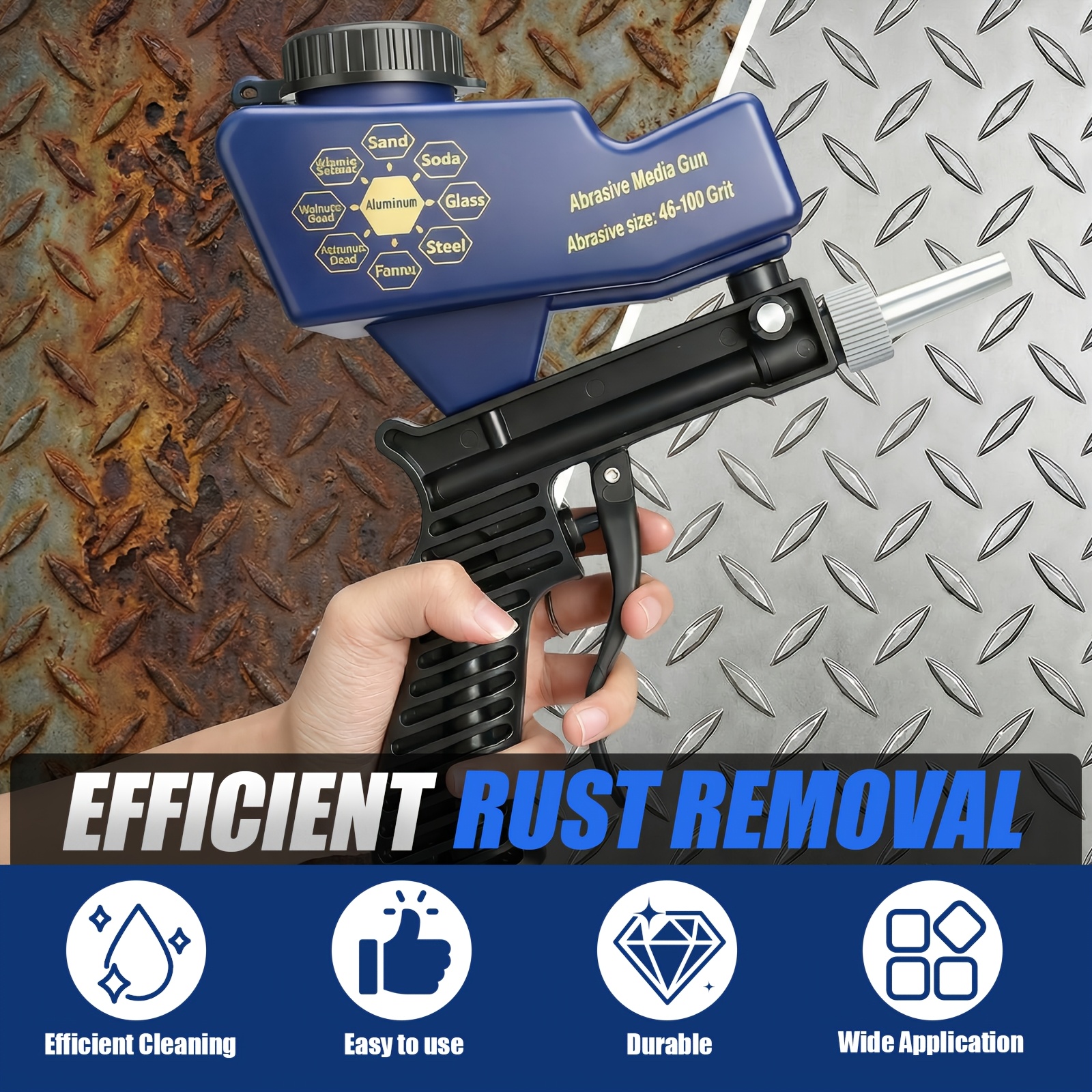 KPX sandblaster gun workshop application examples