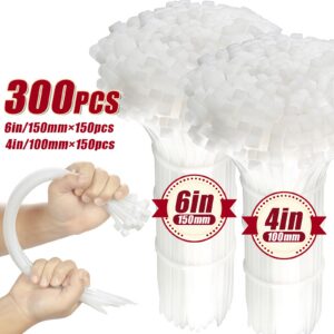 Cable Tie Assortment, 4 and 6 Inch, 300 Pieces