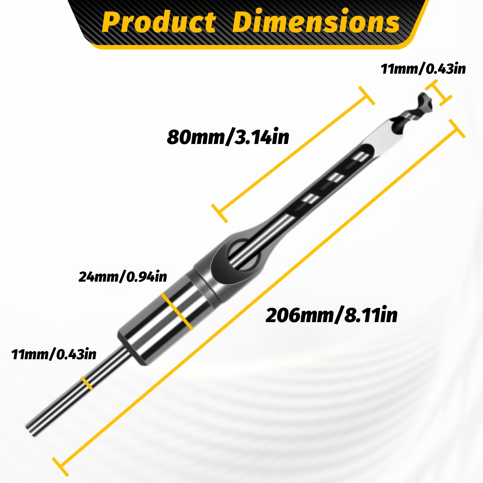 KPX steel square hole drill bit dimensions