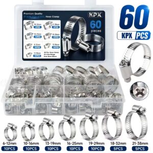 KPX 60-Piece Stainless Steel Hose Clamp Kit